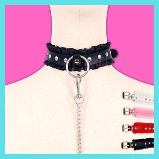 โชคเกอร์ Choker สายจูง สร้อยคอ โชคเกอร์หนังเทียม ปลอกคอเซ็กซี่ ปลอกคอ ชุดชั้นใน ชุดนอนไม่ได้นอน