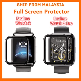 Realme Watch 2 / Watch 3 / Watch 2 Pro ฟิล์มกันรอยหน้าจอ ขอบโค้ง นิ่ม ฟิล์มป้องกัน