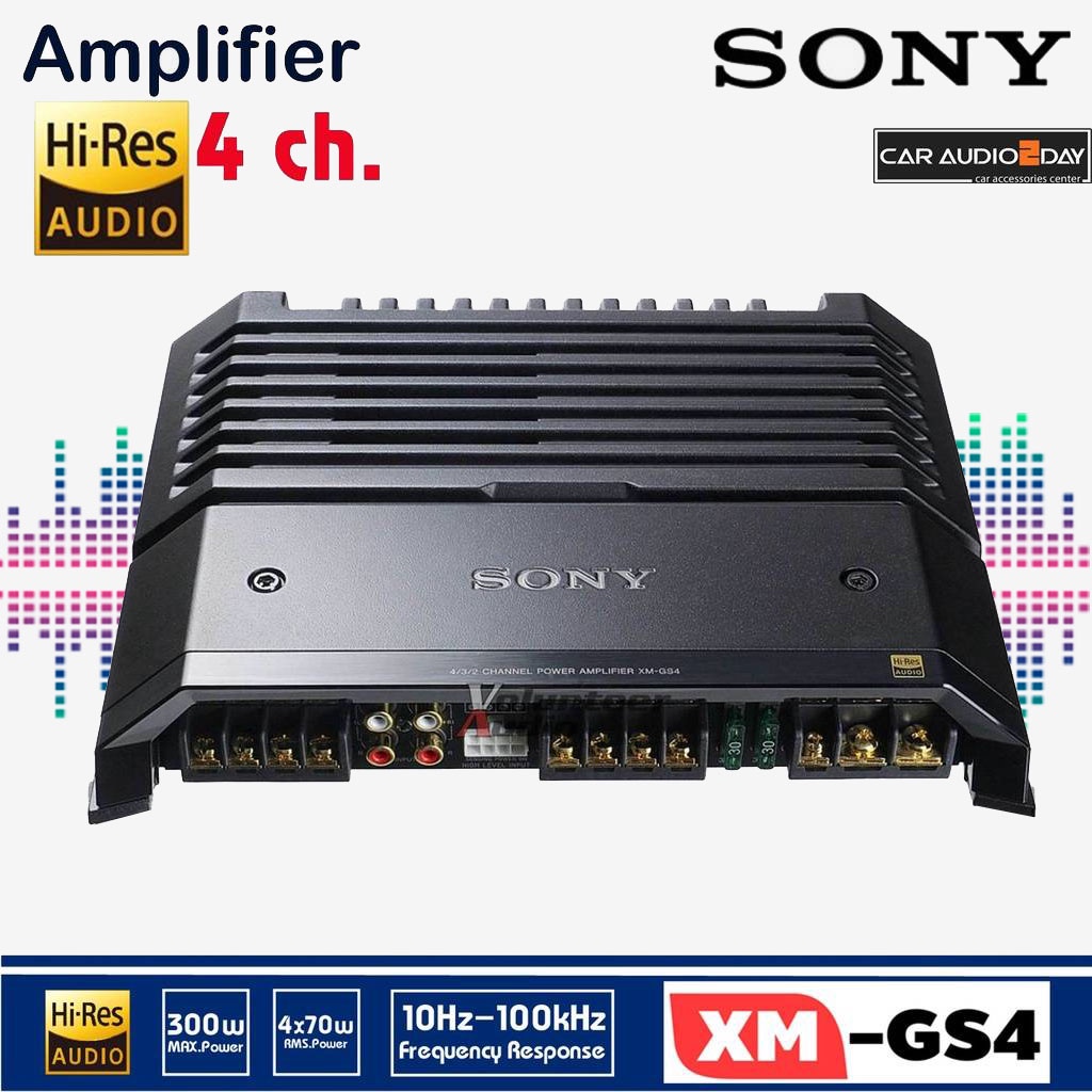 sony-xm-gs4-hi-res-audio-เพาเวอร์แอมป์-4ชาแนล-เพาเวอร์แอมป์เสียงดี-4ชาแนล-เพาว์เวอร์-แอมป์-โซนี่-4-ชาแนล