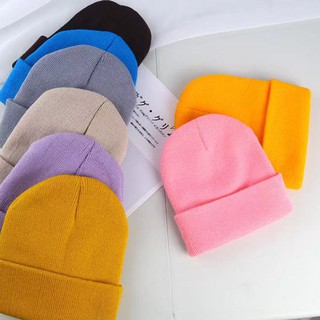 สินค้า หมวกไหมพรมกันหนาวหลากสีสไตล์เกาหลี