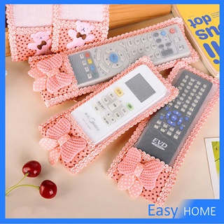 ซองใส่รีโมตคอนโทรล ชุดตกแต่งรีโมทคอนโทรล ประดับโบว์ มุ้งมิ้ง น่ารัก Remote control cover