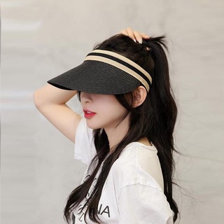 หมวกแฟชั่นสไตล์เกาหลี กันแดด ช่วยป้องกันแสงยูวี UV รังสีอัลตราไวโอเลต เป็นแบบหมวกครึ่งใบ Visor tennis sport cap พอส่ง