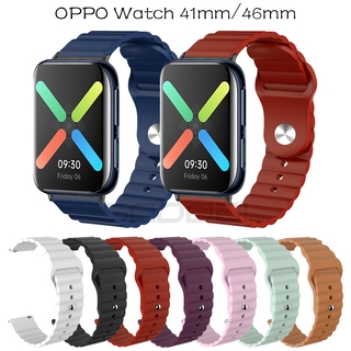 สินค้า OPPO สายนาฬิกาข้อมือซิลิโคนสําหรับ Oppo Smart Watch 41 มม . 46 มม .
