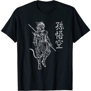 เสื้อยืด พิมพ์ลายตัวอักษรจีน Sun Wukong Monkey King