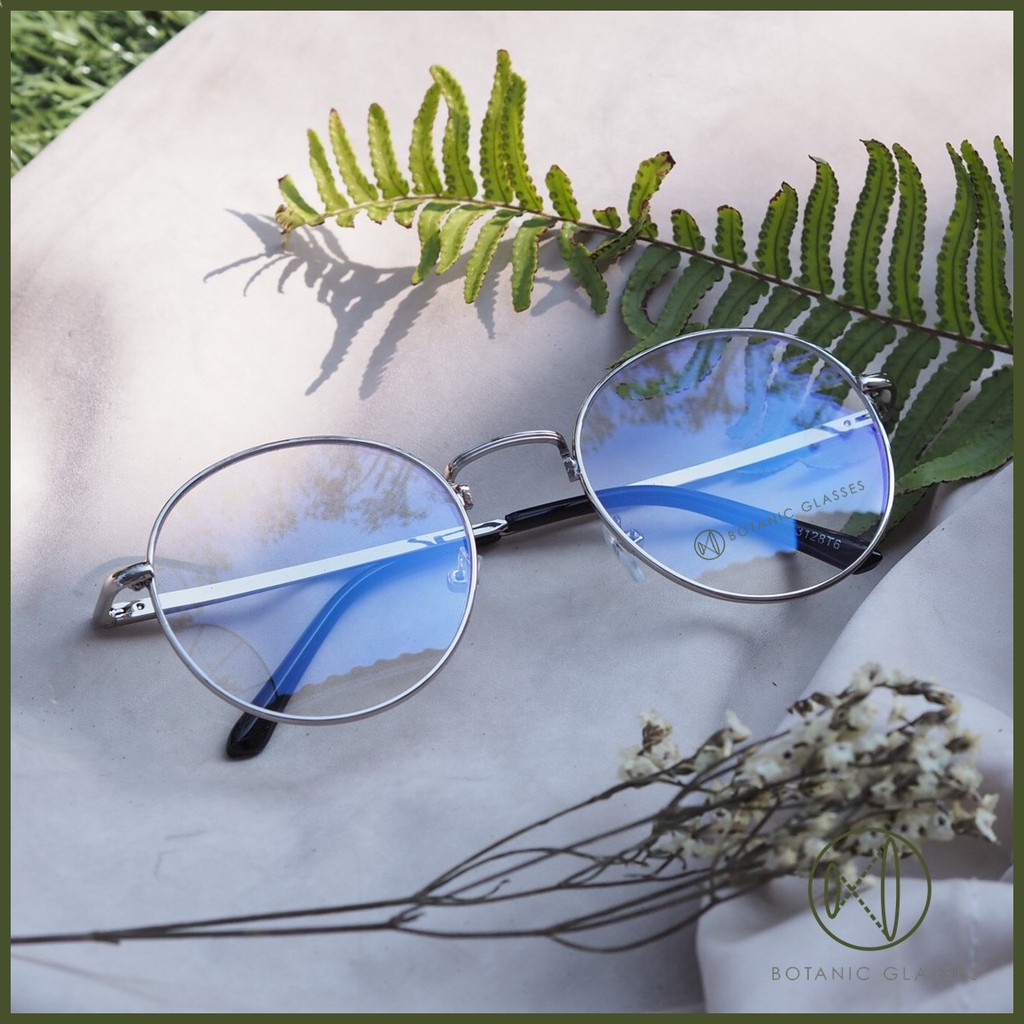 แว่นกรองแสง-ซื้อ1แถม1-เงินแถมทอง-แว่นตาวินเทจ-เลนส์กรองแสง-ทรงหยดน้ำ-free-ซองหนัง-ผ้าเช็ดแว่นนาโน-2-ชุด
