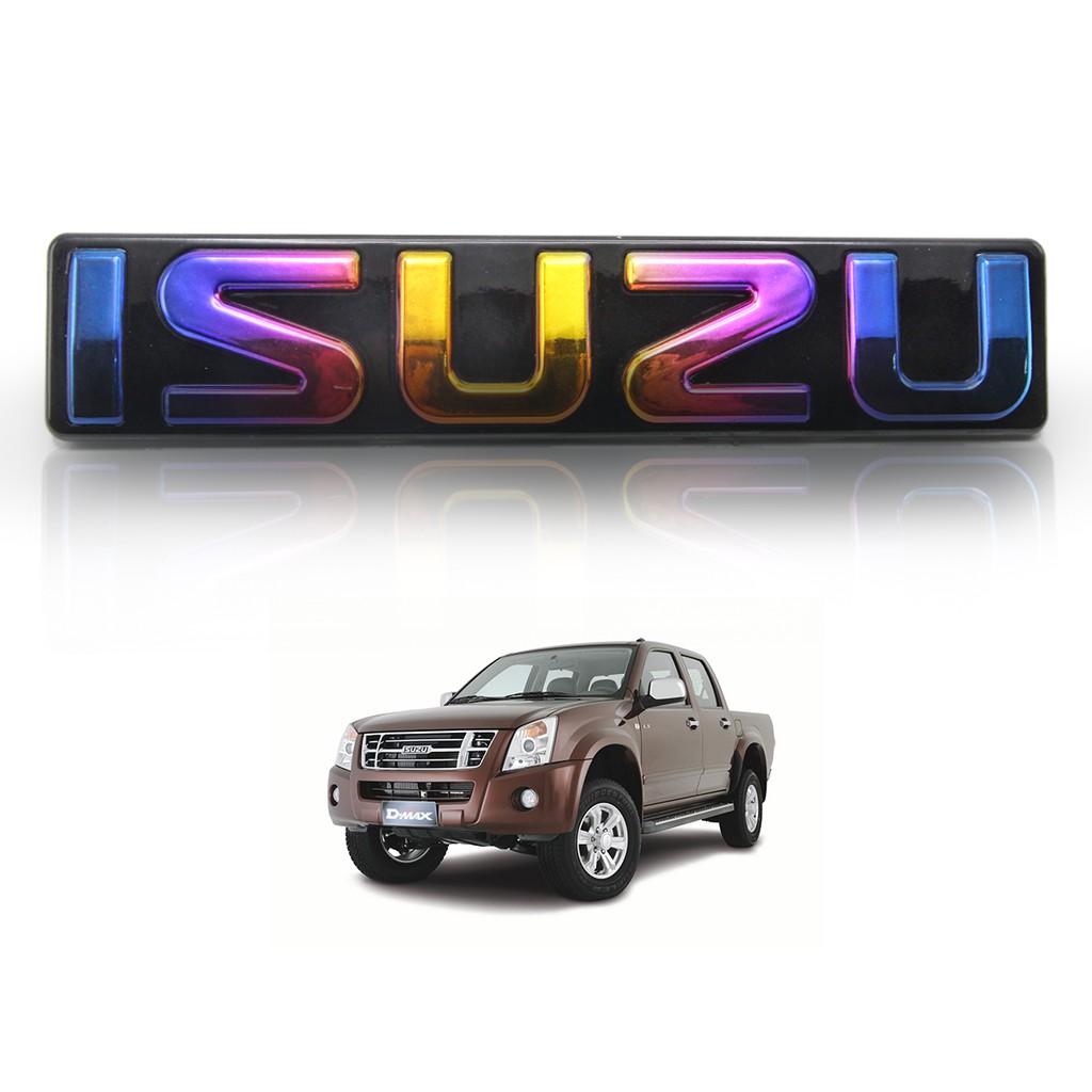 logo-โลโก้-isuzu-ติดหน้ากระจัง-อีซูซุ-ดีแม็ก-สี-รุ้ง-d-max-isuzu-2-4-ประตู-ปี2007-2011