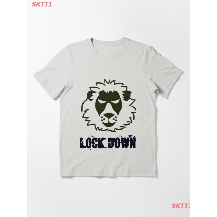tee-เสือยืดผู้ชาย-sktt1-เสื้อยืดผู้ชายและผู้หญิง-lock-down-essential-t-shirt-short-sleeve-t-shirts