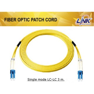 Link LC-LC Optic Patch Cord (OS2), Duplex Single-mode, UFP922D31-03 Fiber Optic, ยาว 3 m.