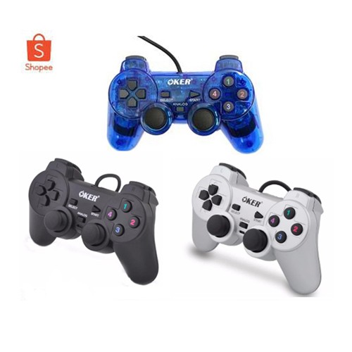 ภาพหน้าปกสินค้าOKER Joystick USB จอยเกมส์ PC เดี่ยวสั่น รุ่น U-706 จากร้าน okay4u บน Shopee