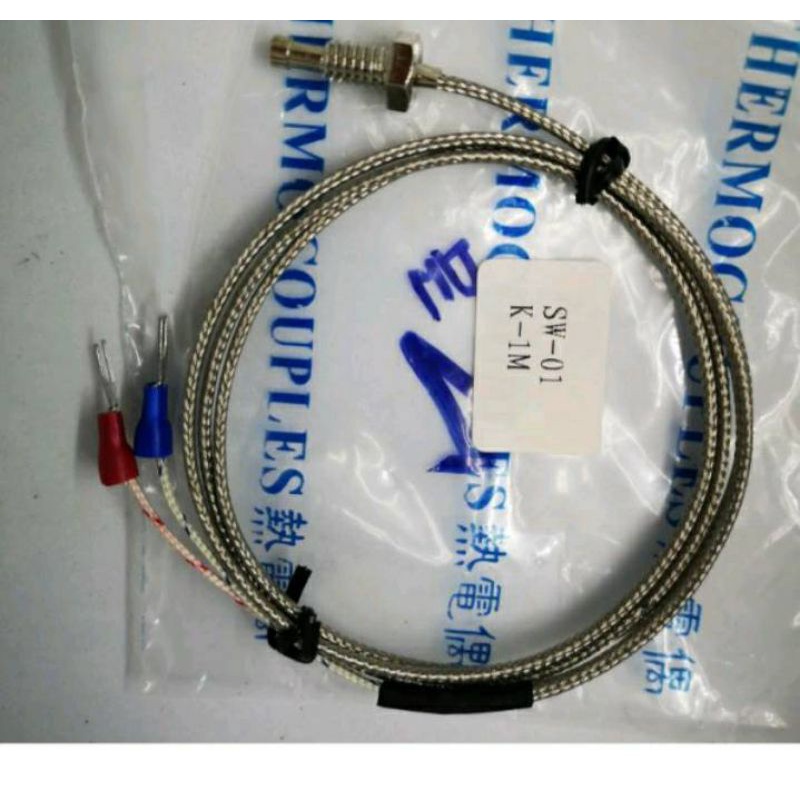 เทอร์โมคัปเปิล-type-k-เซ็นเซอร์ควบคุมอุณหภูมิ-แบบขันสกรู-ความยาวสายให้เลือกตั้งแต่-1-2-3-5-เมตร-sw-01-thermocouple