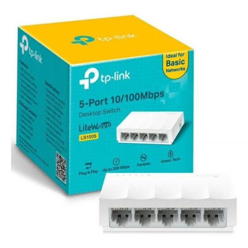 switch-hub-lan-สวิตซ์ฮับ-5-port-d-link-des-1005c-tp-link-ls1005