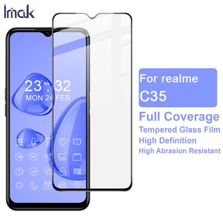 Original Imak Realme C35 กระจกนิรภัย กาวเต็ม ฟิล์มกันรอยหน้าจอ