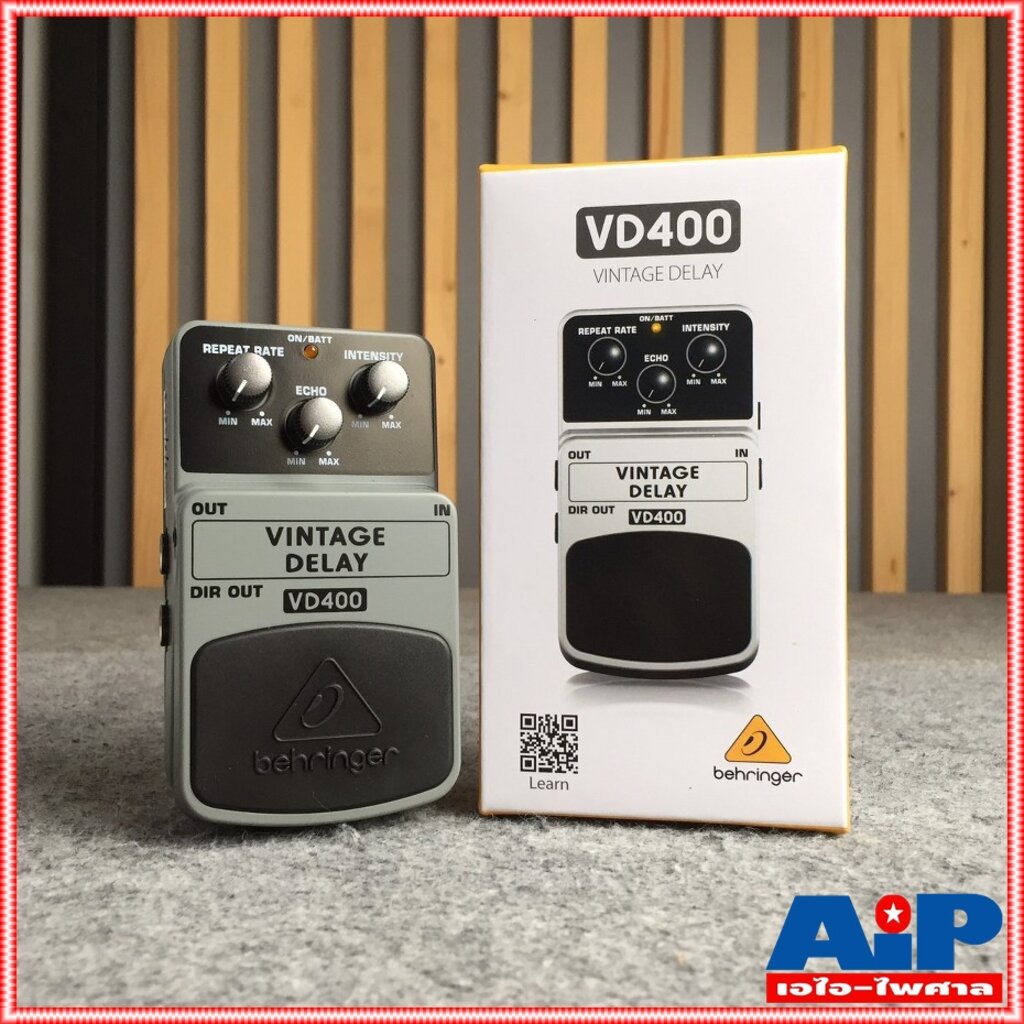 behringer-vd-400-เอฟเฟคกีต้าร์-vintage-analog-delay-เอฟเฟ็คกีตาร์ที่ให้เสียงแบบ-vintage-analog-delay-vd-400-vd400