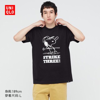 Uniqlo เสื้อยืดแขนสั้นพิมพ์ลายสไตล์วินเทจสําหรับผู้ชายและผู้หญิง ( Ut ) ( 438060 เสื้อคู่ ผ้านำเข้า พร้อม