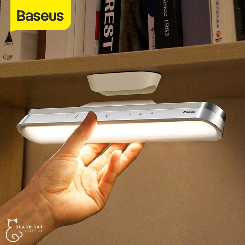 พร้อมส่ง-baseus-โคมไฟอ่านหนังสือ-รุ่นโปร-สามารถเอียงปรับมุมแสงได้-โคมไฟไร้สาย-โคมไฟ-desk-lamp-โคมไฟมีแบตในตัว
