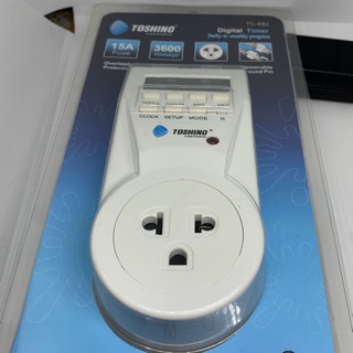 ปลั๊กไฟนาฬิกาตั้งเวลา Timer digital รุ่น TS-EB1 Toshino