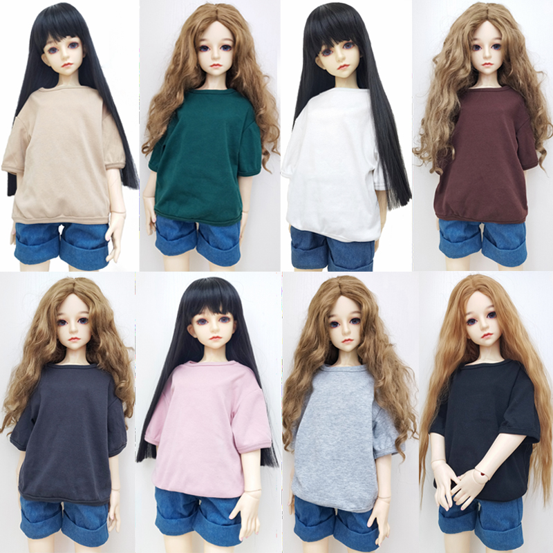 bjd-เสื้อผ้าตุ๊กตา-30ซม-1-3-อุปกรณ์เสริมเสื้อยืดสําหรับตุ๊กตา-1-6-sd