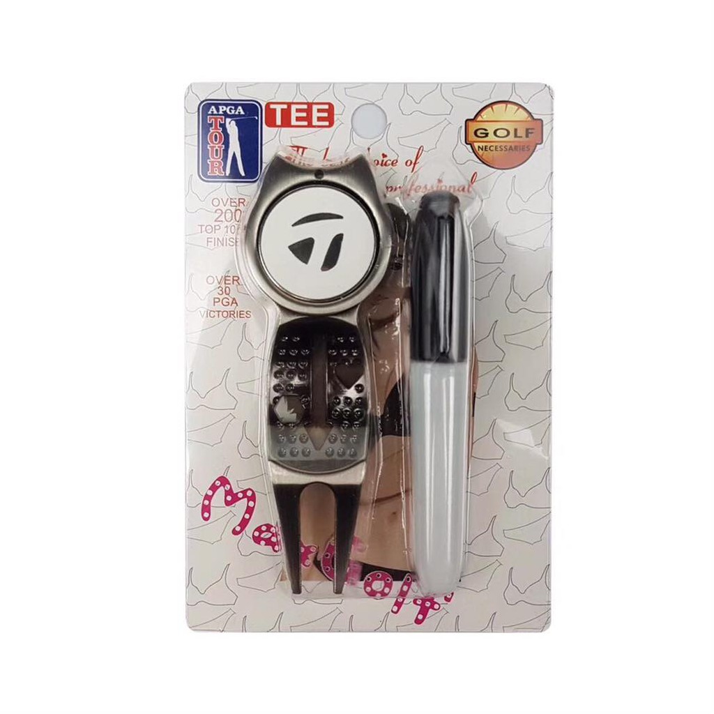 3-in-1-marker-divot-mks001-for-golf-sport-with-pen-กอล์ฟอุปกรณ์ซ่อมไดวอต