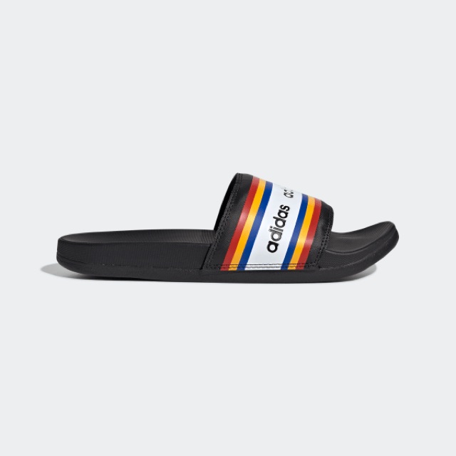 adidas-adilette-cf-slides-สีดำคาดสีรุ้ง-จากช้อปแท้