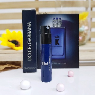 Dolce &amp; Gabbana K EDP ขนาดทดลอง 0.8ml ผลิต 07/2020 น้ำหอม สำหรับผู้ชาย กลิ่นหอม หวาน เย้ายวน