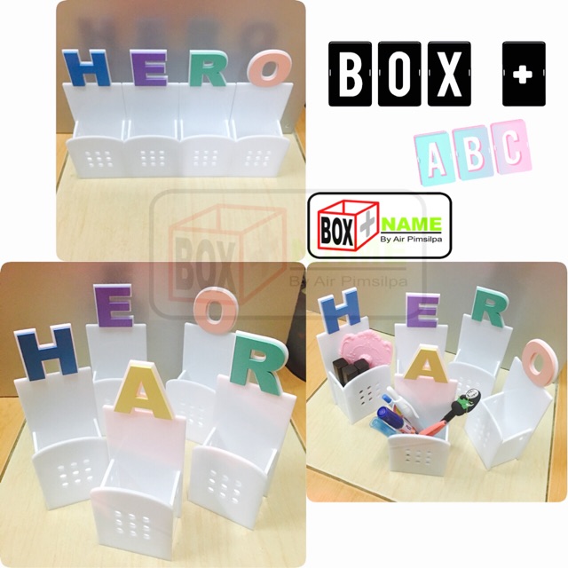 👉BOX+ABC กล่องจัดระเบียบ กล่องอะคริลิค กล่องชื่อ | Shopee Thailand