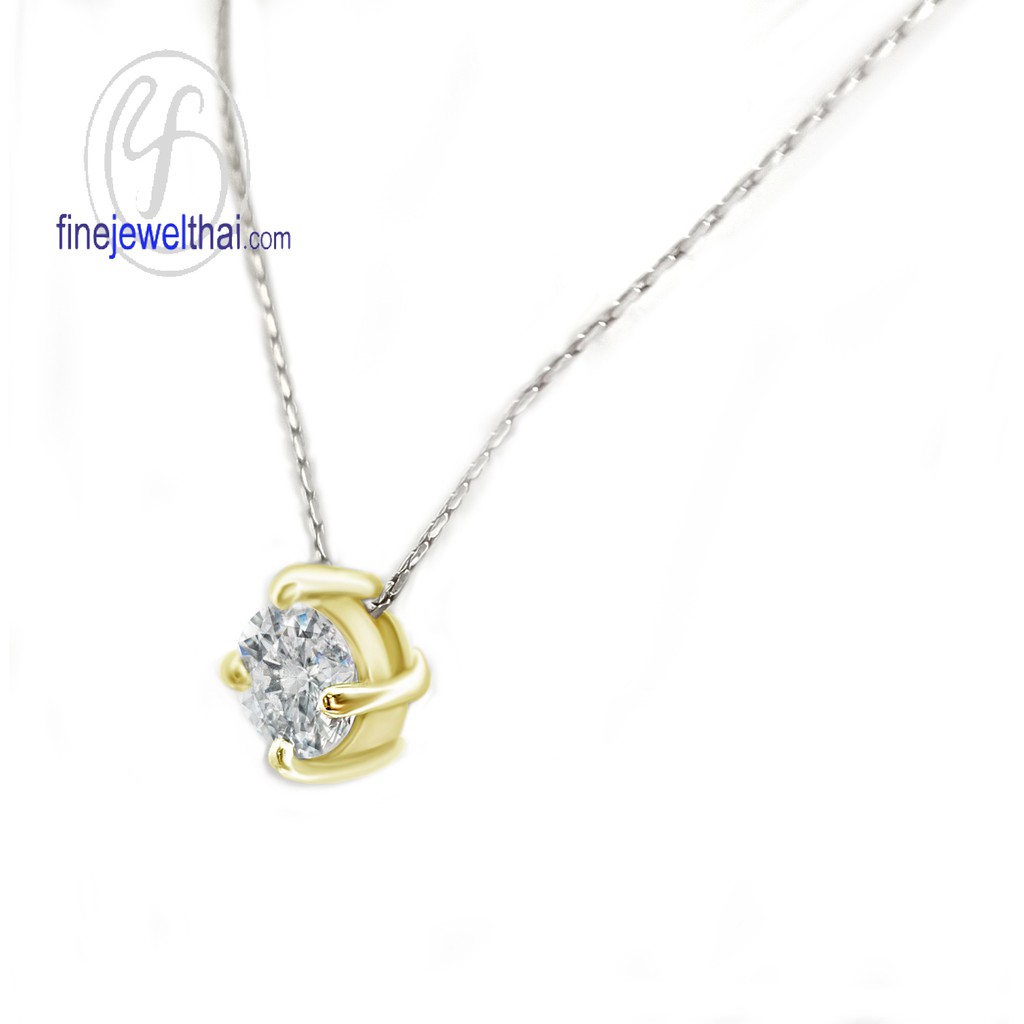 finejewelthai-จี้-เพชร-จี้เพชร-เพชรพรีเมียม-pendant-silver-diamond-cz-p1068cz00e-g-p1068cz00e-pg