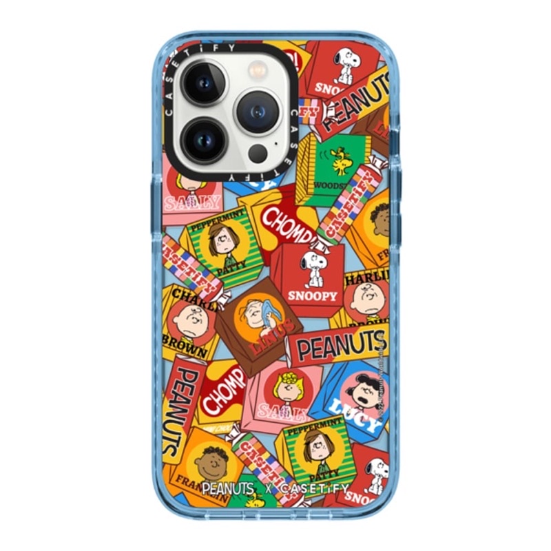 Peanuts Candy Case iPhone 13 Pro Max Impact Case สี Sierra Blue