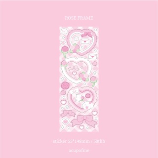 rose frame sticker สติกเกอร์ไดคัท