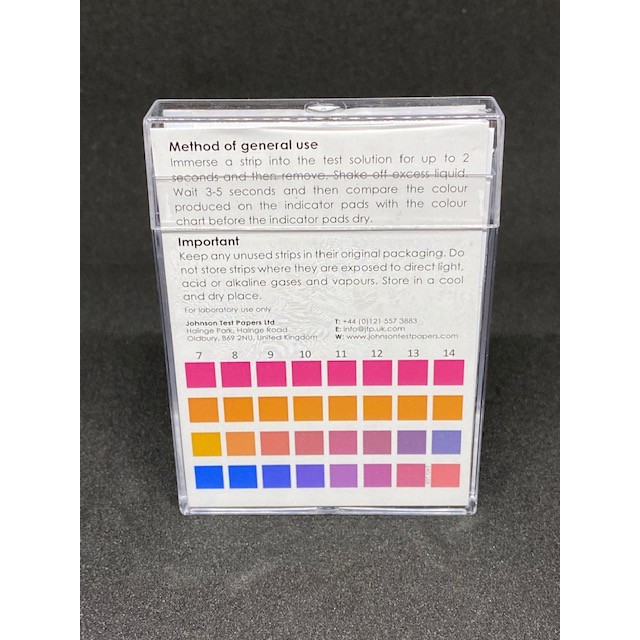 ภาพหน้าปกสินค้าpH Indicator Paper 0-14 100PC/BOX (Johnson UK) กระดาษวัดความกรด ด่าง จากร้าน nightlab บน Shopee