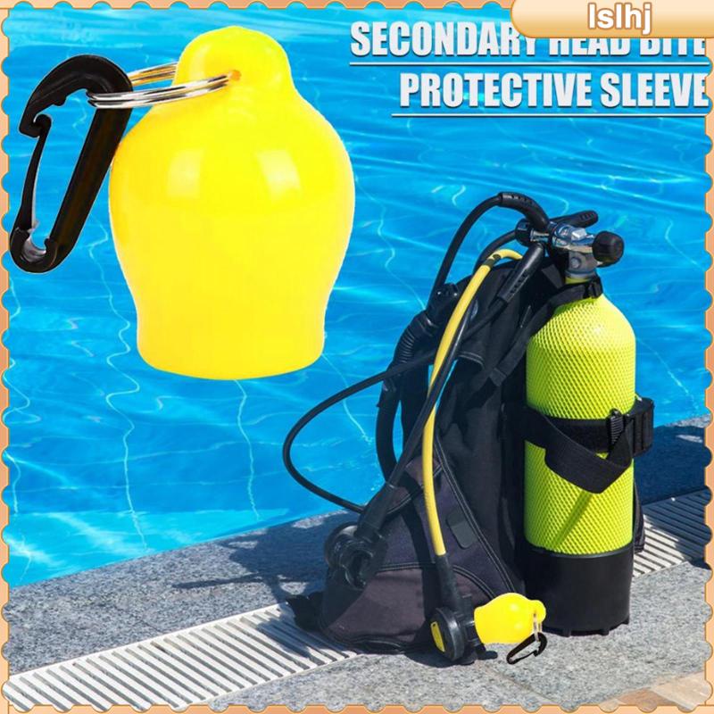 ภาพหน้าปกสินค้าRegulator Mouthpiece Cover Protective Cap Dive Octopus Holder with Clip - Diving Snorkelling Equipment - Easy to Install