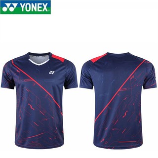 Yonex 5119 เสื้อยืดลําลองสําหรับผู้ชายผู้หญิงแขนสั้นเหมาะกับการเล่นกีฬา