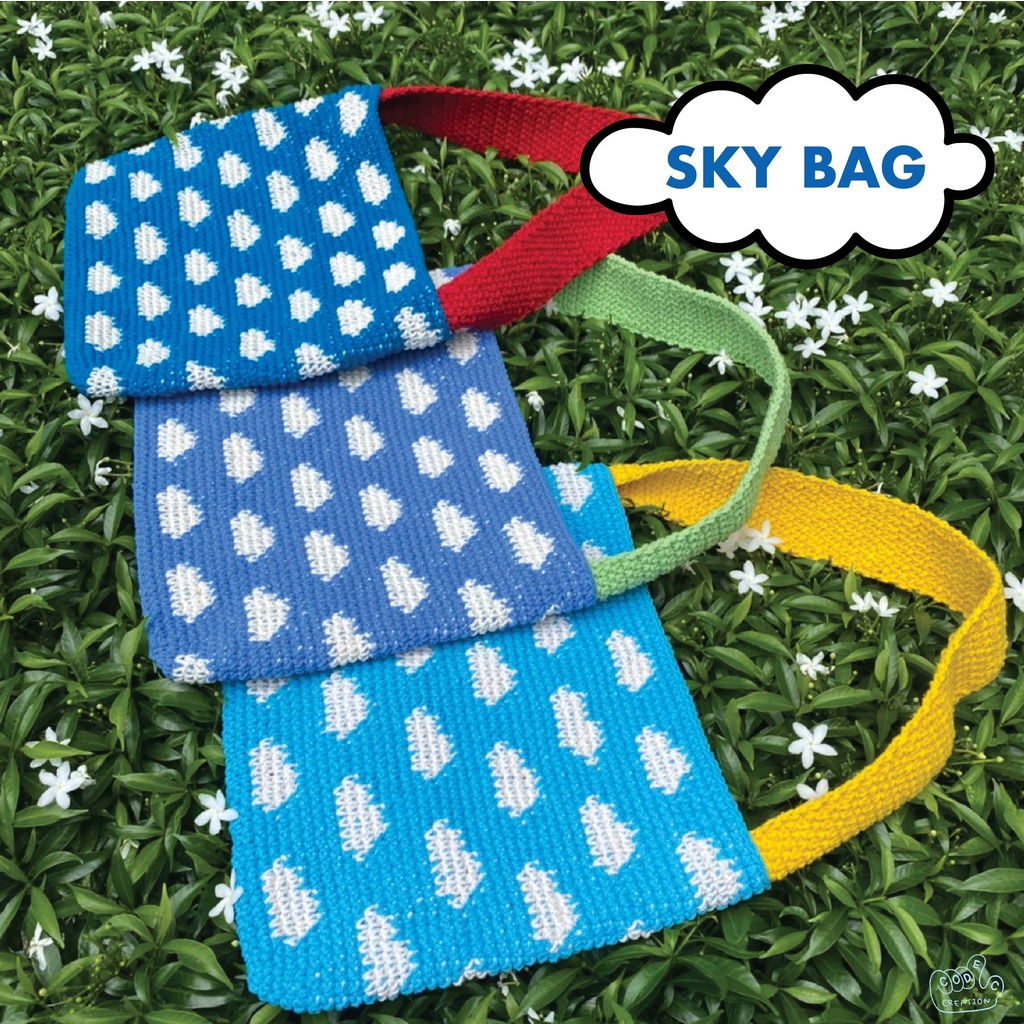 sky-bag-กระเป๋าไหมพรมถัก-handmade-ลายท้องฟ้า