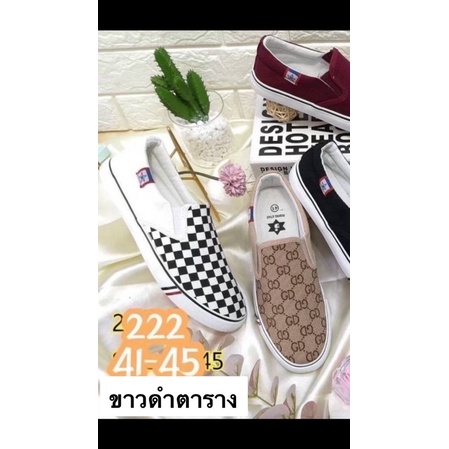 ภาพสินค้าแบบสวม unisex  ️ slip on ต้องเพิ่มหนึ่งเบอร์นะคะ รองเท้าผ้าใบ หญิง ชาย แบบสวม: 37-45 ใส่สบายสวยตรงปกใส่ได้ทั้งหญิงชาย จากร้าน differentsteps บน Shopee ภาพที่ 6