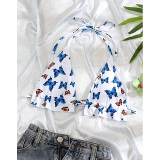 ชุดว่ายน้ำผีเสื้อ สายผูก🦋สินค้าพร้อมส่ง