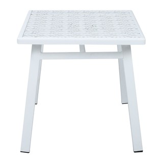 โต๊ะ เก้าอี้ โต๊ะข้างเหล็ก SPRING FERORA สีขาว เฟอร์นิเจอร์นอกบ้าน สวน อุปกรณ์ตกแต่ง SIDE TABLE TABLE SPRING FERORA WHIT