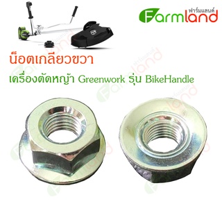 Greenworks น็อตเกลียวขวา อะไหล่เครื่องตัดหญ้า  เครื่องตัดหญ้า Greenworks (Front-mount,BikeHandle)