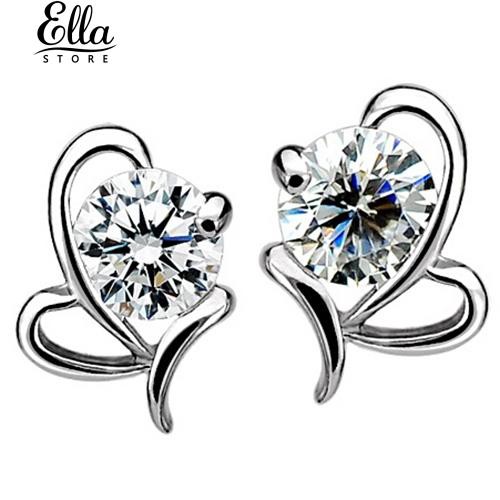 ของผู้หญิง-925-สเตอร์ลิงหัวใจเงินรอบ-earrings-earrings-สตั๊ด