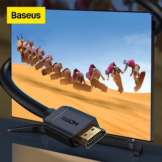 Baseus สายเคเบิลอะแดปเตอร์ 4K HDMI เป็น HDMI 2.0 HD สําหรับโน้ตบุ๊ก PS4 HDTV 0.5 0.75 1.5 ม.