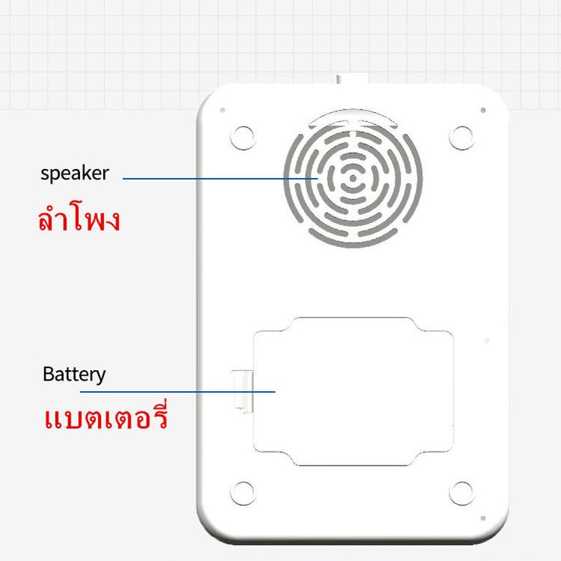 ภาพสินค้าK3Plusภาษาไทย/GP-100ภาษาไทย/ขาตั้งกล้อง เครื่องวัดไข้ เทอร์โมมิเตอร์ เครื่องวัดอุณหภูมิแบบติดผนังพร้อมเสียง ส่งจากไทย จากร้าน okeveryday บน Shopee ภาพที่ 5