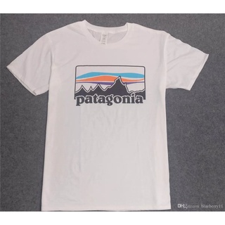 เสื้อยืดผ้าฝ้ายพิมพ์ลายเสื้อยืด ผ้าฝ้าย พิมพ์ลาย patagonia s สไตล์ฮิปฮอป สีขาว สําหรับผู้ชาย DF12HJ7358