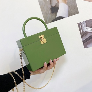Foreign trade bag womens new 2021 tide acrylic chain bag plastic messenger bag online celebrity foreign style portable small square bag