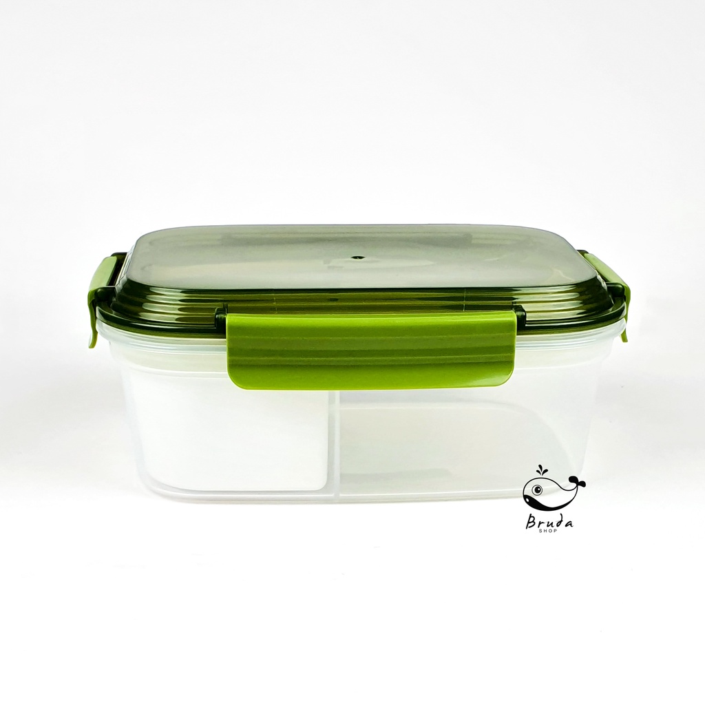 กล่องใส่อาหาร-3-ช่อง-มีแผ่นเก็บความเย็น-ช้อนส้อม-กล่องข้าว-กล่องถนอมอาหาร1-200-ml-เข้าไมโครเวฟได้-super-lock-รุ่น-9177