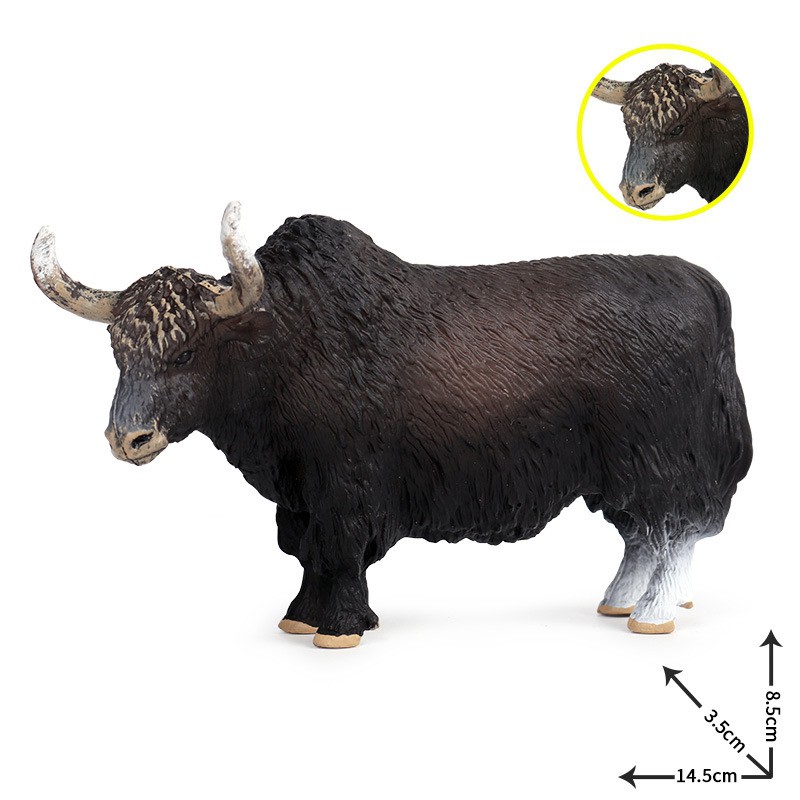 yak-โมเดลตุ๊กตาสัตว์วัวกระทิงวัวของเล่นสําหรับเด็ก