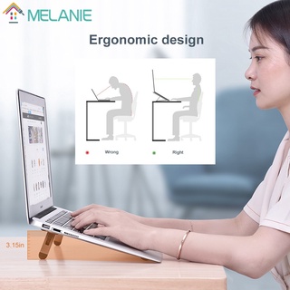 ภาพขนาดย่อของภาพหน้าปกสินค้าPortable Adjustable Black Notebook Foldable Cooling Stand / Ventilated Lift Raise Computer Bracket จากร้าน melanie.th บน Shopee ภาพที่ 2