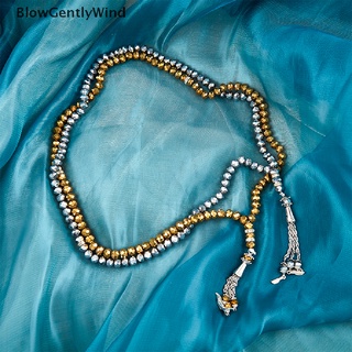 Blowgentlywind สร้อยข้อมือลูกปัดคริสตัล 99 เม็ด 8 มม. สําหรับชาวมุสลิม Tasbih Tasbeeh Masbaha