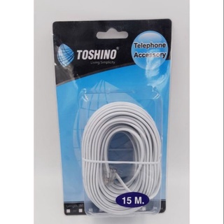 Toshino สายโทรศัพท์ รุ่นJJ-15m 15เมตร