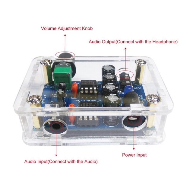 แอมป์จิ๋ว-เครื่องขยายเสียง-แอมป์หูฟัง-เครื่องขยายเสียงหูฟัง-ชุดคิดdiy-ครบชุด-hifi