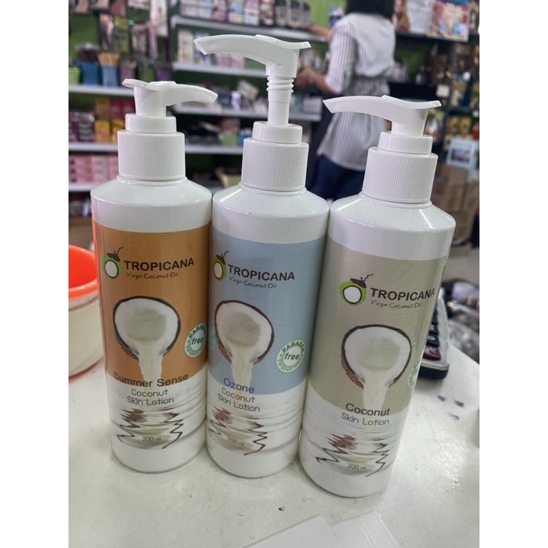 ของแท้-tropicana-coconut-skin-lotion-ทรอปิคาน่า-โลชั่นบำรุงผิว-น้ำมันมะพร้าว-200-ml