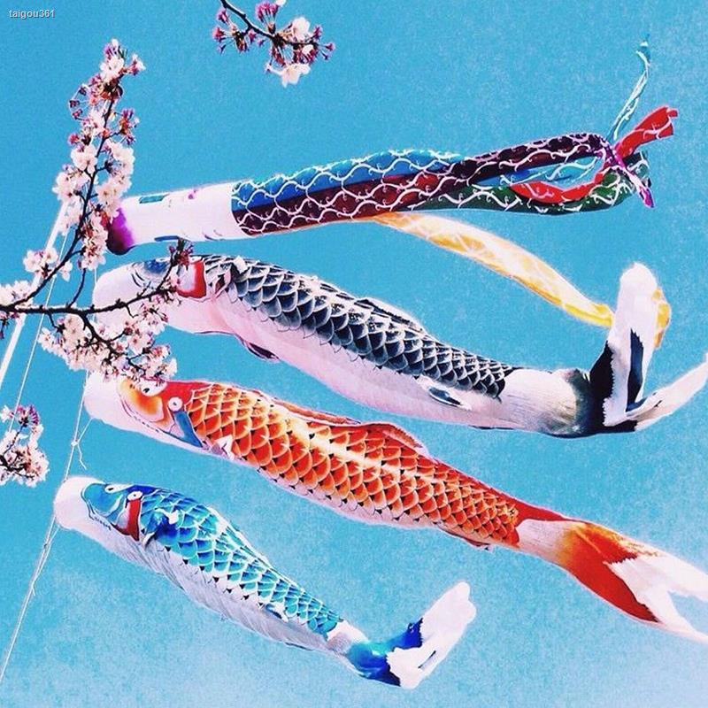สปอตสินค้าธงปลาคาร์ฟ-สไตล์ญี่ปุ่น-อุปกรณ์สำหรับตกแต่งบ้าน-40cm-70cm-100cm