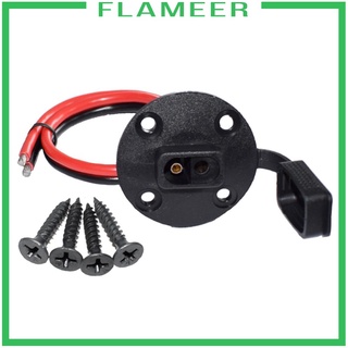 [FLAMEER] 30A Solar Panel Mount Universal 30cm SAE Socket Sidewall Port Cable Connector